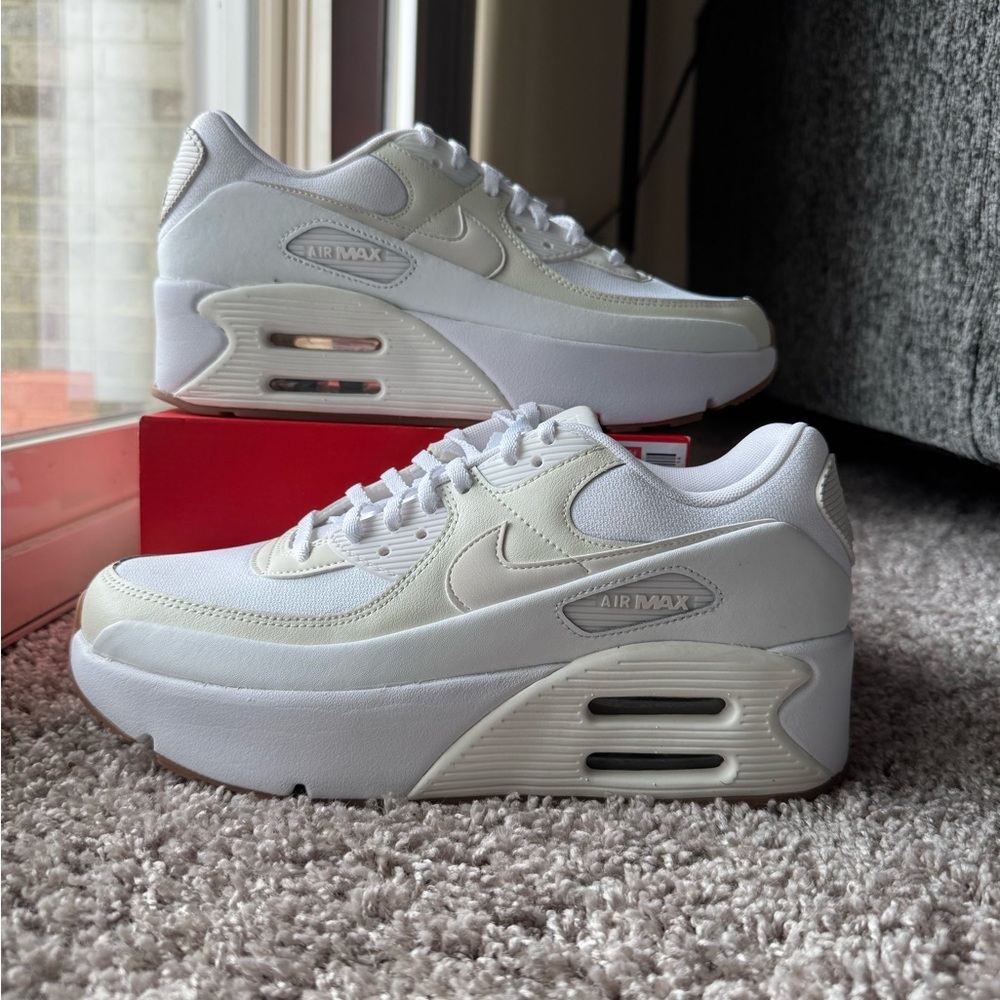 Size 10 - Nike Air Max 90 LV9 White Soft Pearl Gum W